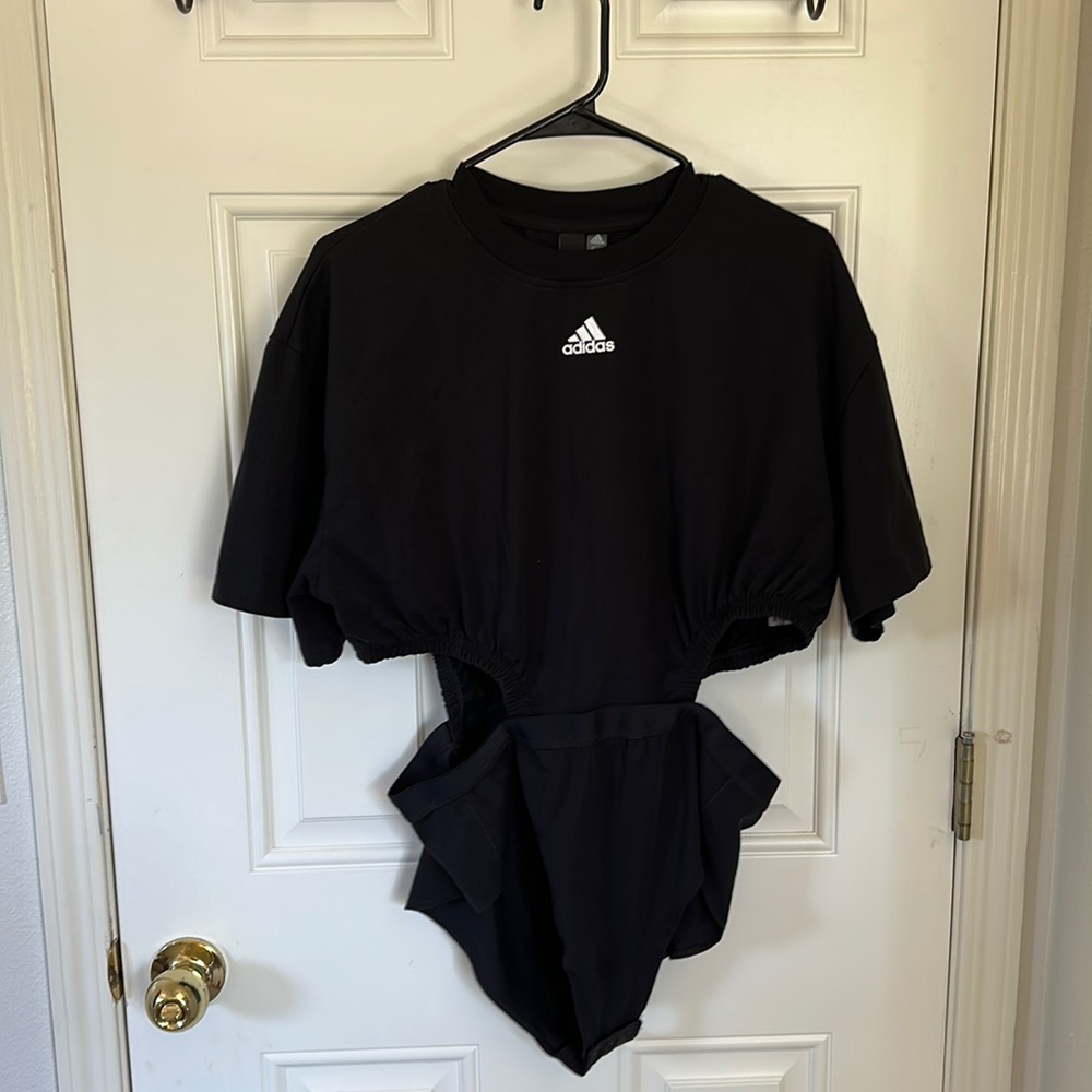 Adidas t-shirt cutout bodysuit
